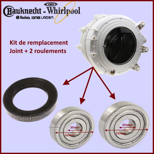kit Roulements + joint à lévre pour cuve soudée