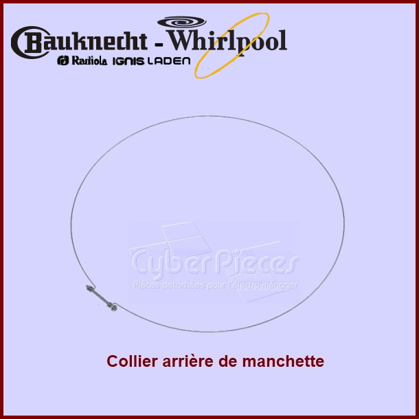 Cerclage arrière de manchette Whirlpool 481249218017