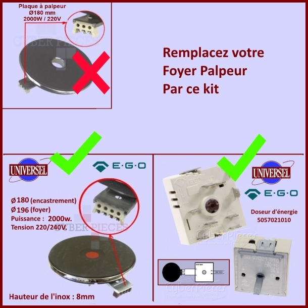 Kit 1 Foyer + 1 Doseur D’Énergie