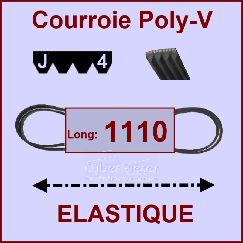 Courroie 1110J4 - EL- élastique
