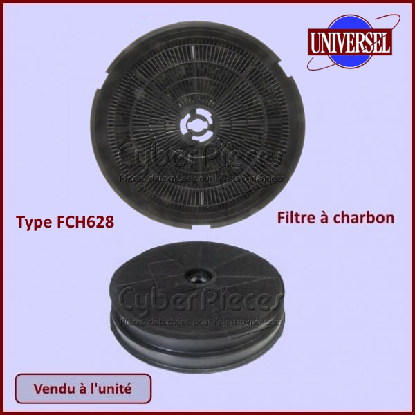 Filtre à charbon Type FCH628 - Ø190x36mm