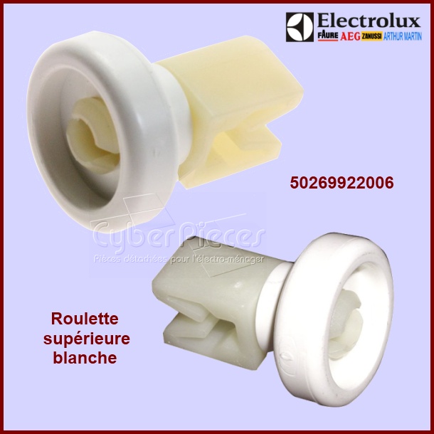 Roulette blanche du panier supérieur Electrolux 50269922006