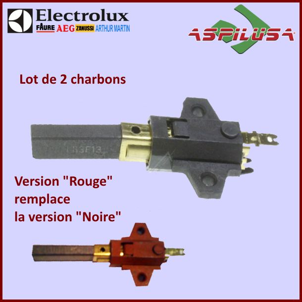 Charbon avec support 32x11x6,5mm Aspilusa - Pièces aspirateur