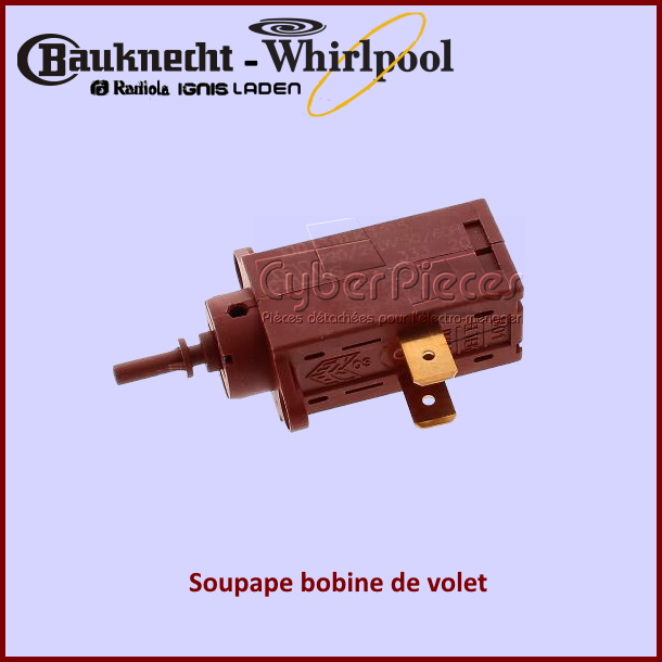 Soupape bobine de volet Whirlpool 481936058589