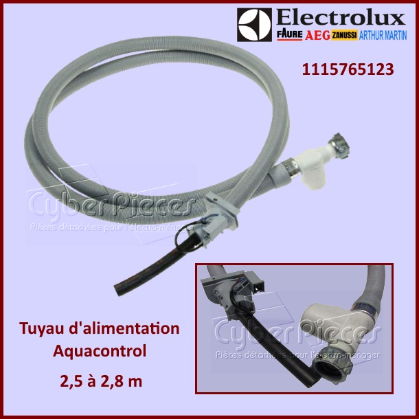 Tuyau d'alimentation 2m Aquacontrol ELECTROLUX 1115765123