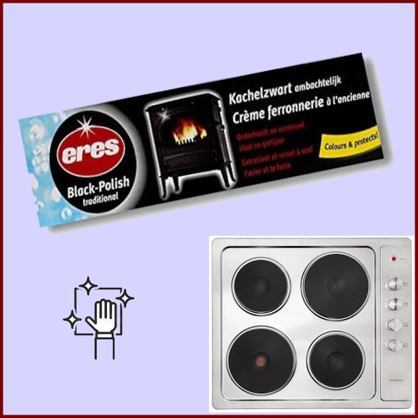 Crème nettoyante pour plaque électrique en fonte