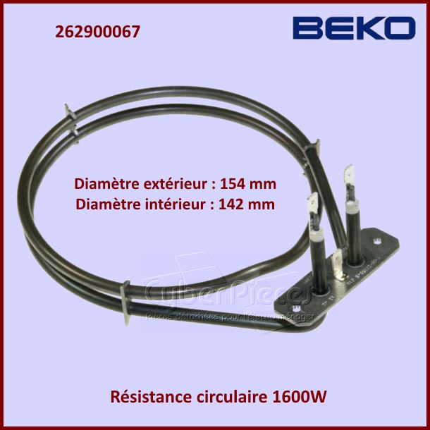 Resistance circulaire 1600W Beko 262900067