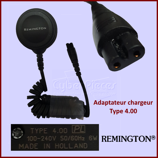 Adaptateur chargeur REMINGTON Type 4.00