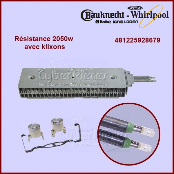 Résistance 2050W Whirlpool 481225928679