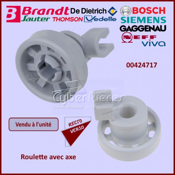 Roulette complète Supérieure Bosch 00424717