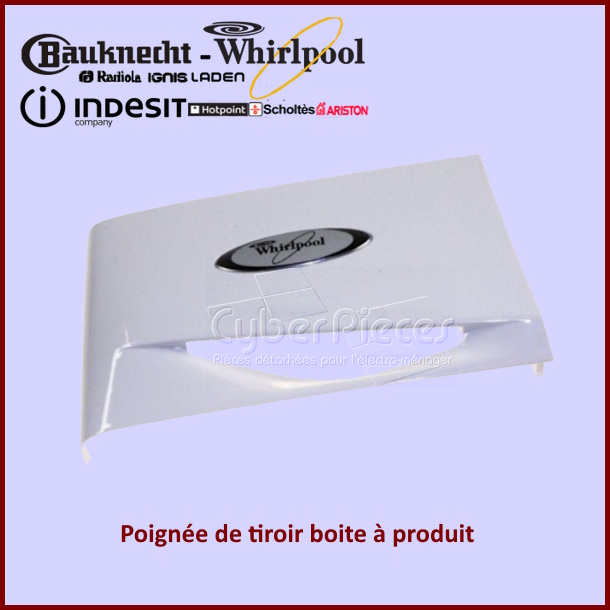 Poignée de tiroir produit Whirlpool 481249878629