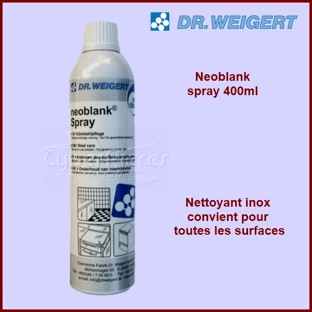 NEOBLANK nettoyant pour inox atomiseur 400ml
