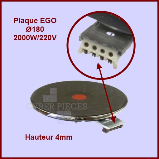Foyer Fonte 2000w/220v - Ø180mm-4mm