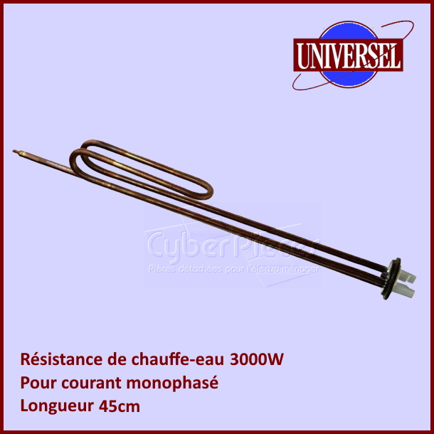 Resistance Chauffe Eau 3000W Mono 45cm