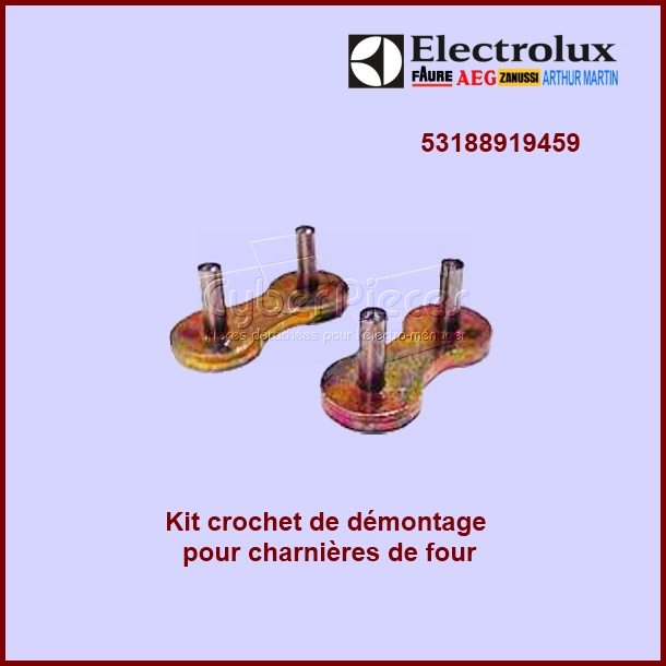 Kit crochets de dÃ©montage de charniÃ¨res 53188919459 - PiÃ¨ces four