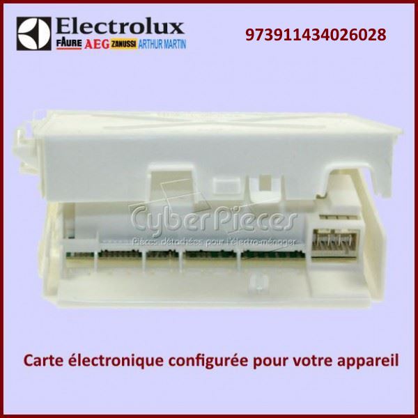 Carte electronique EDW1X configuré Electrolux 973911434026028