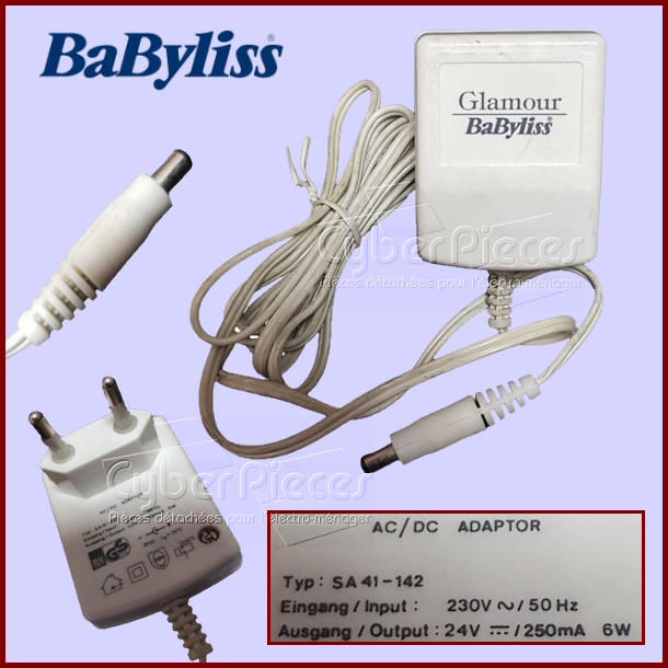Adaptateur chargeur épilateur Babyliss Glamour ***Pièce épuisée***