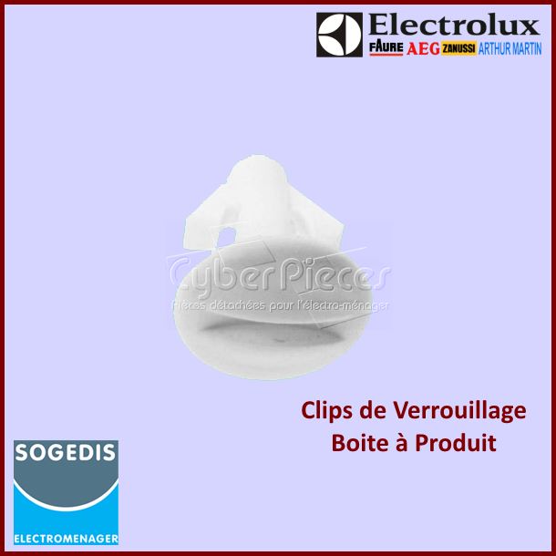 Verrou clip de Boite à Produits 1292738018 -  Pièces machine à laver