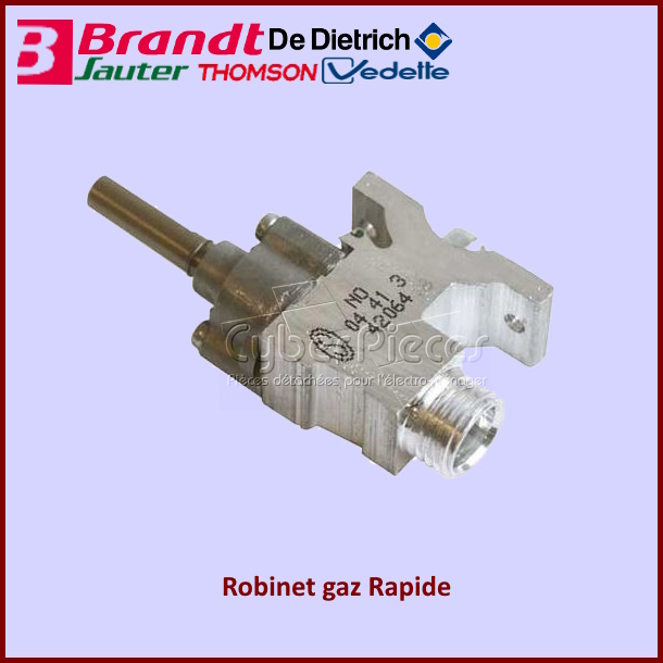 Robinet gaz R. ALU. Brandt 76X3524