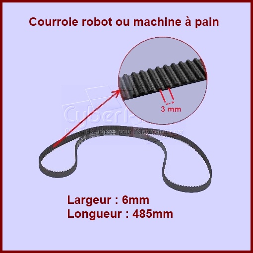 Courroie robot 486 mm - KW634710