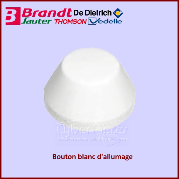 Bouton blanc d'allumage Brandt 92X4910