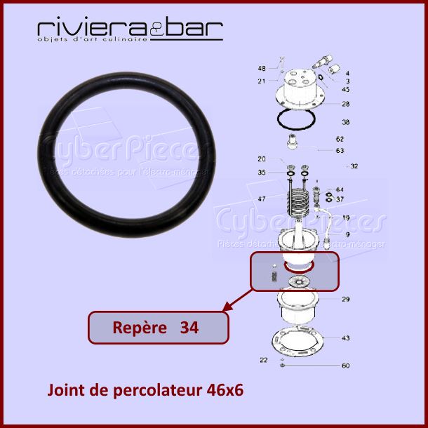 Joint percolateur 46x6 Riviera&bar 500588082