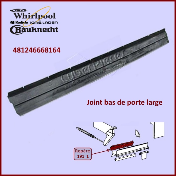 Joint bas de porte Whirlpool 481246668164