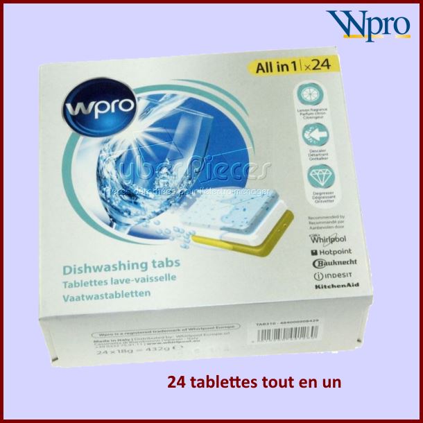 24 Tablettes Lave-Vaisselle tout en un