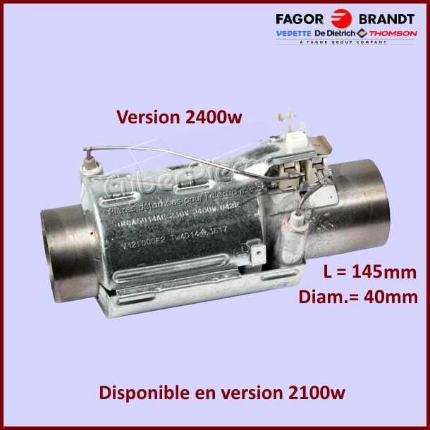 Tube de Chauffe 2400w Brandt V12I000E2
