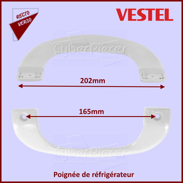 Poignée de porte réfrigérateur 42072833