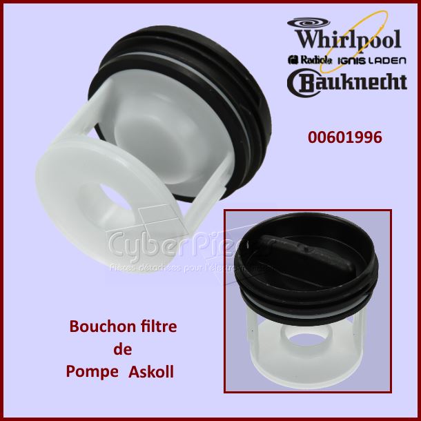 Bouchon filtre de pompe ASKOLL Bosch 00601996