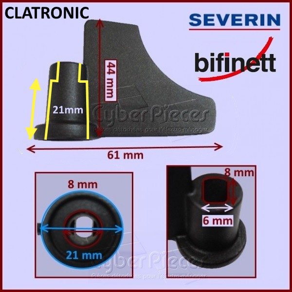 Bras Pétrisseur pour machine à pain CLATRONIC 625941
