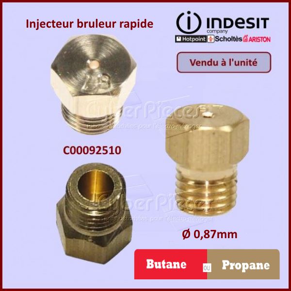Injecteur rapide Butane Indesit C00092510