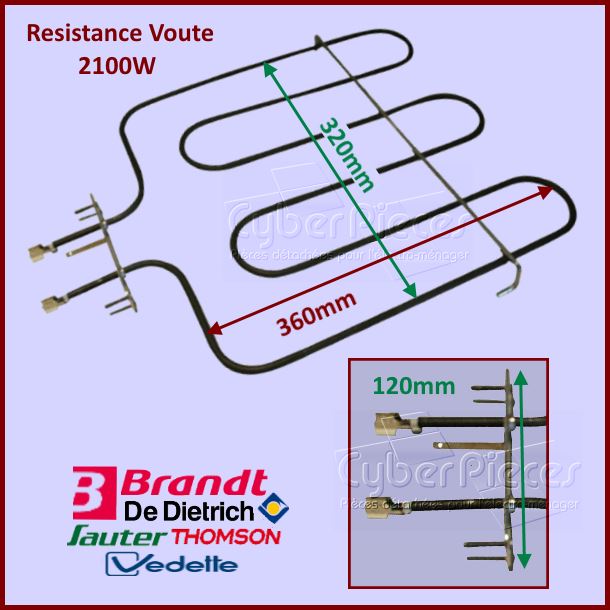 Resistance De Voute 2100W Brandt 74X2310