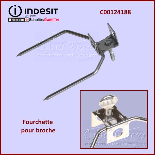 Fourchette pour broche Indesit C00124188