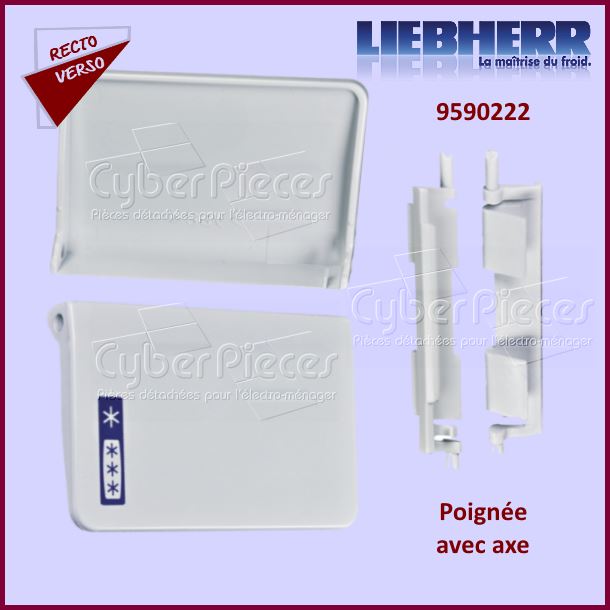 Kit Poignée de portillon avec axe ressort Liebherr 7430326