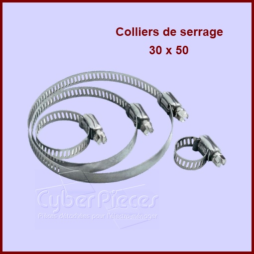 Collier de serrage 32-50mm à la pièce