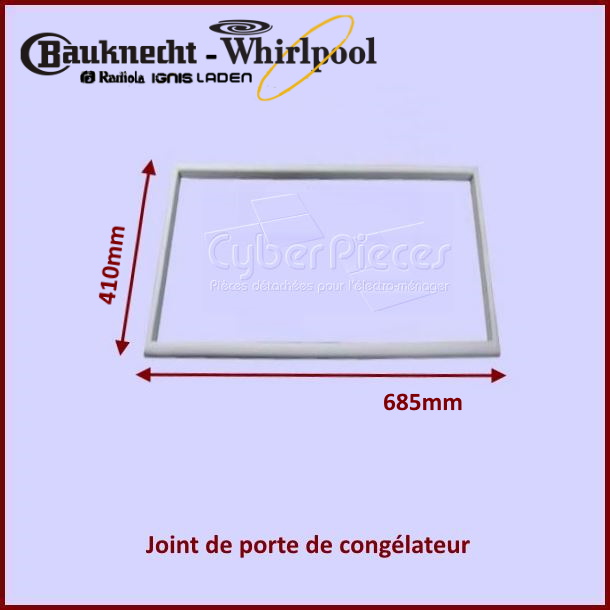 Joint de porte de congélateur Whirlpool 481946818384