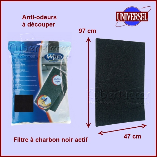 Filtre à charbon 97x47x1cm 484000008525