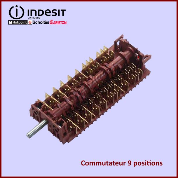 Commutateur 9 Positions Indesit C00139133 - Pièces four