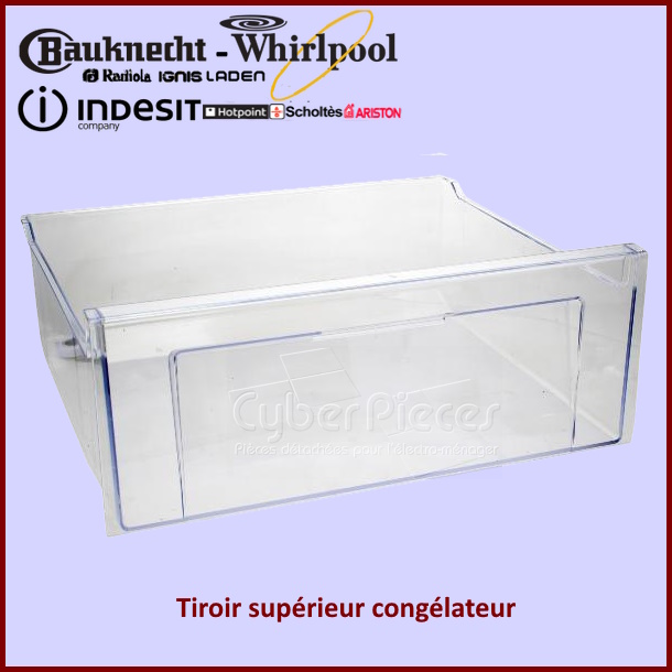 Tiroir supérieur congélateur Whirlpool 480132101021
