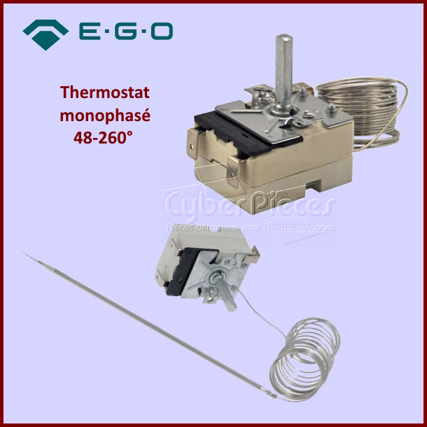 Thermostat monophasé 48-260° Ego 5513059170
