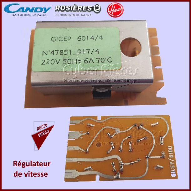 Régulateur de vitesse Hoover 09152125