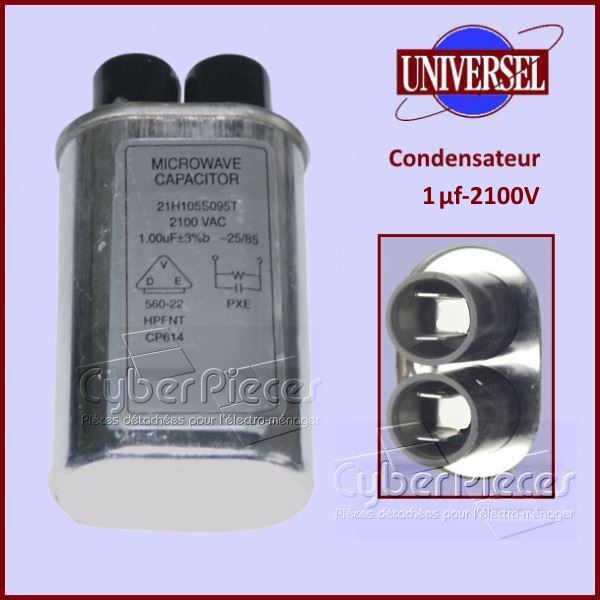 Condensateur 1,00µF (1,00mF) 2100V