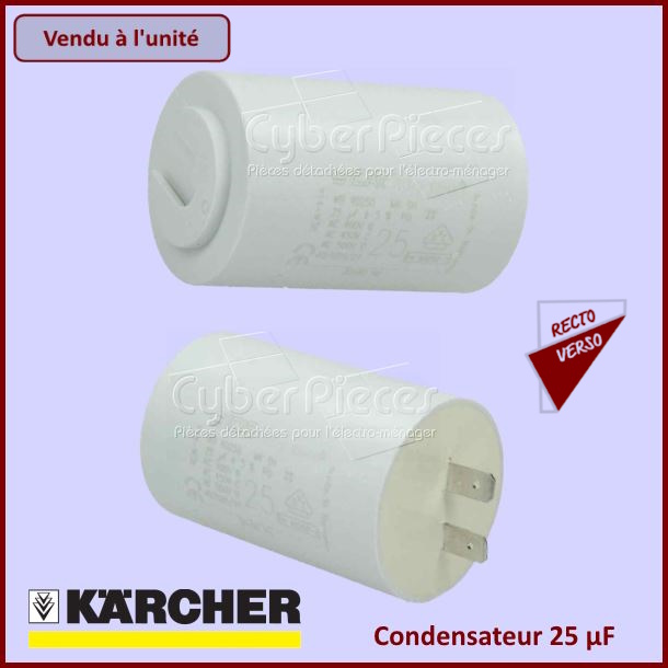 Condensateur 25µF - 500V Karcher 90850130