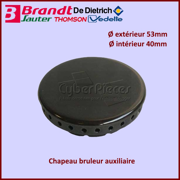 Chapeau bruleur auxiliaire Brandt 77X0886