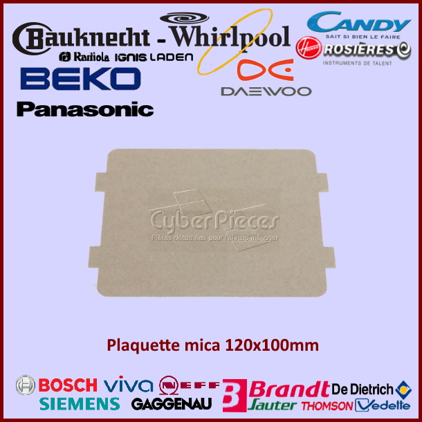 Plaquette mica 120x100mm Candy 49006032