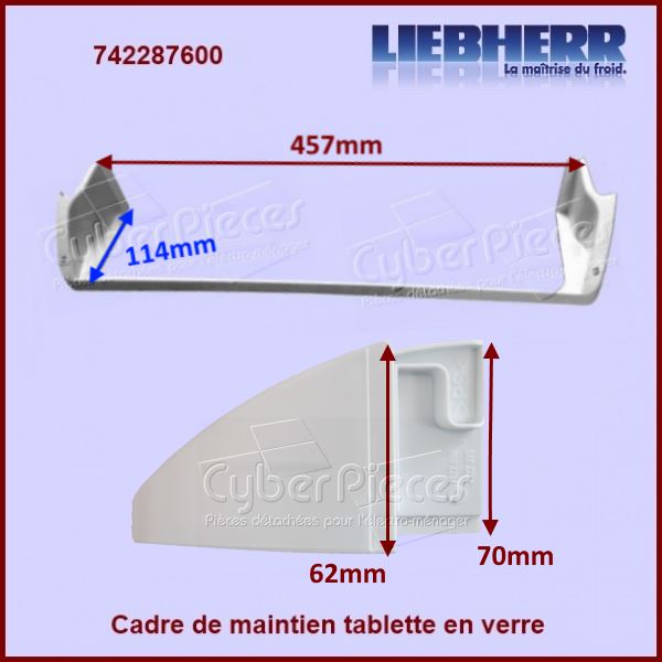 Cadre balconnet du milieu Liebherr 7422876
