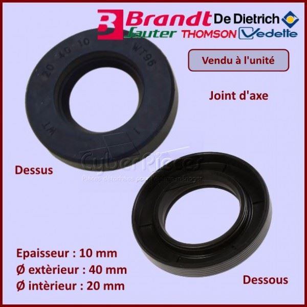Joint d'axe 40x20x10mm Brandt 55X7364