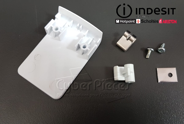 Poignée blanche Indesit C00165922